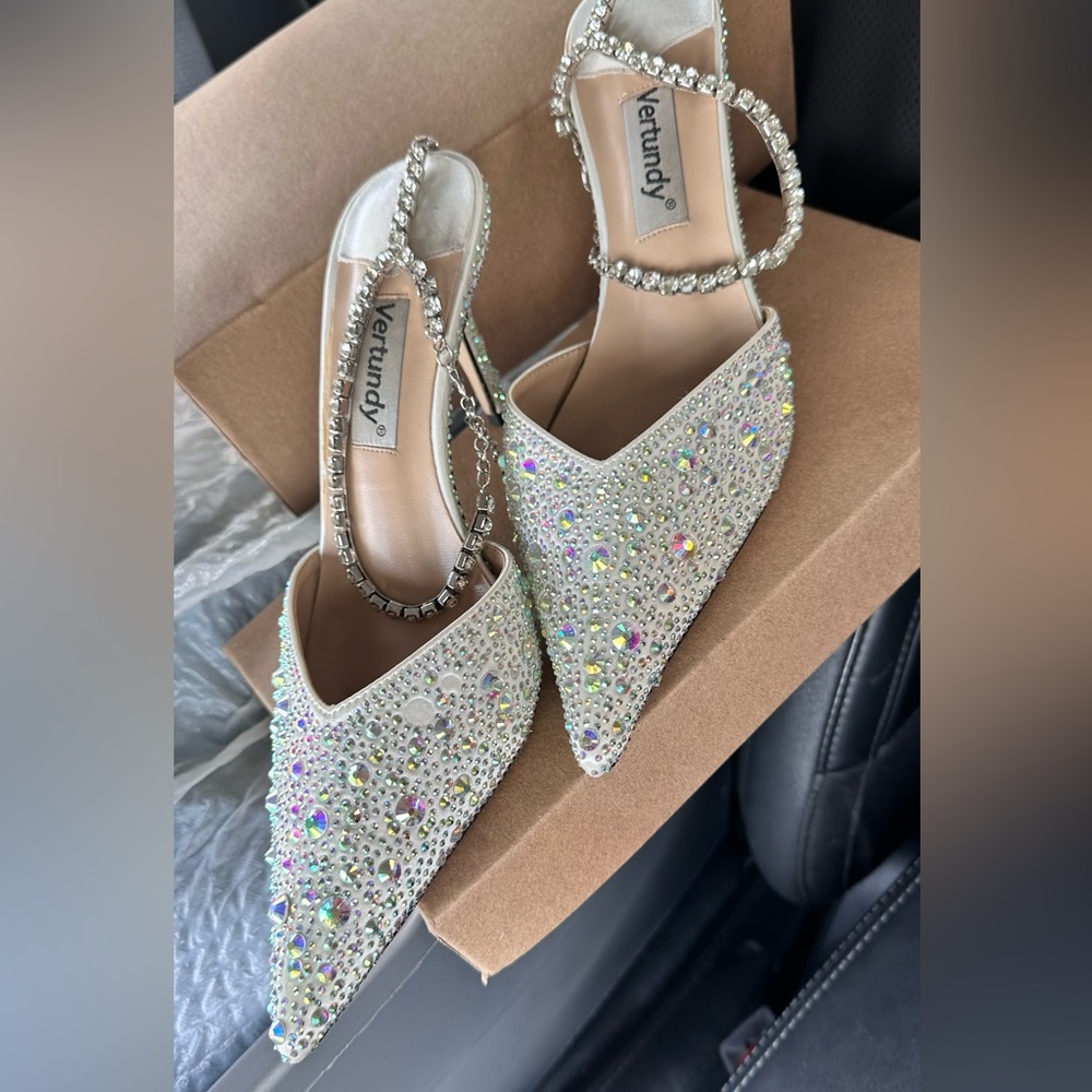 Pointed Sequins High Heels